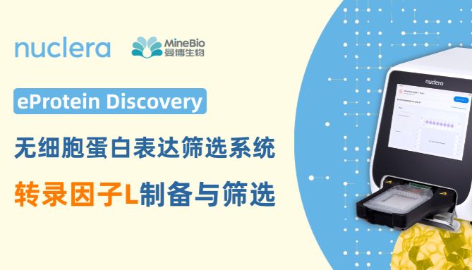 TFL无细胞蛋白制备与筛选：nuclera蛋白表达系统应用案例（下篇）