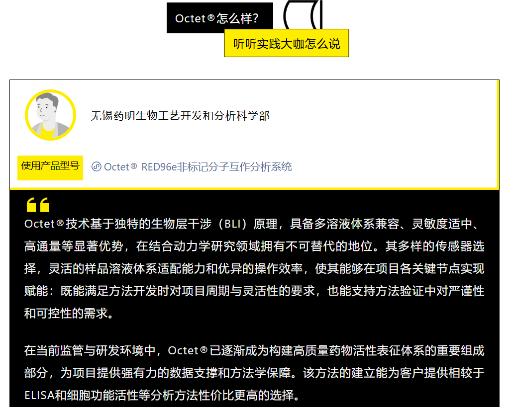 大厂实践×药明生物 | 利用Octet®平台打造高质量-C1q 结合验证体系