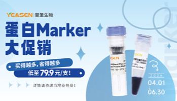 蛋白Marker 买的越多省的越多！梯度折扣火热进行中!