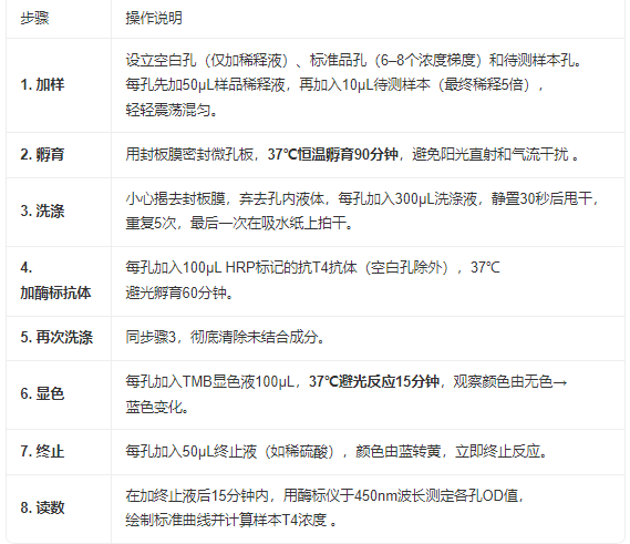 如何正确使用绵羊甲状腺素T4 ELISA试剂盒