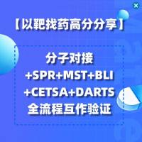 以靶找药高分分享：分子对接+SPR+MST+BLI+CETSA+DARTS全流程互作验证