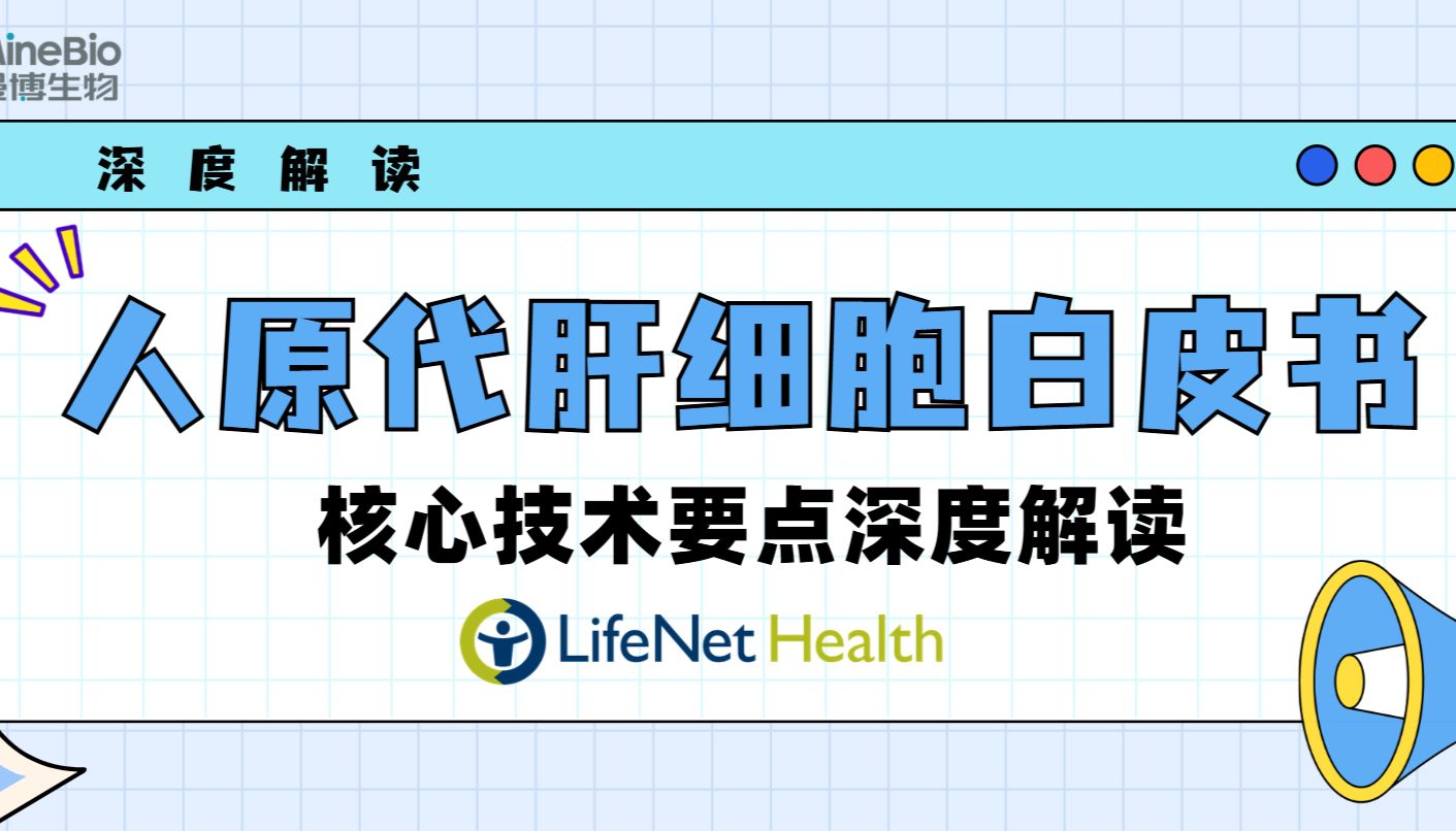 深度解读：一文解锁LifeNet Health人原代肝细胞白皮书核心要点