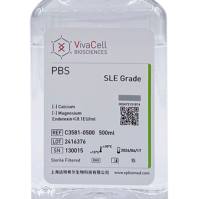 VivaCell货号C3581-0500现货PBS磷酸缓冲盐溶液(不含:钙、镁，酚红)SLE级(Phosphate Buffered Saline，without Calcium，Magnesium，without Phenol Red，SLE Grade)上海睿安生物VivaCell(原BI)官方正式授权代理商19121878899