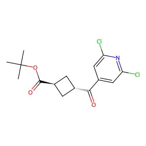 tert-butyl trans-3-(2,6-dichloropyridine-4-carbonyl)cyclobutanecarboxylate,2708283-76-3,97%,阿拉丁产品图