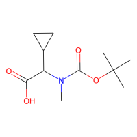 2-[tert-butoxycarbonyl(methyl)amino]-2-cyclopropyl-acetic acid，1339448-76-8，97%，阿拉丁