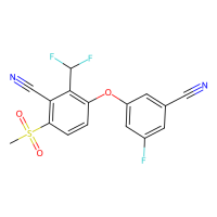 3-(3-cyano-5-fluoro-phenoxy)-2-(difluoromethyl)-6-methylsulfonyl-benzonitrile,1672663-84-1,97%,阿拉丁
