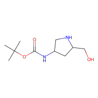 tert-butyl N-[(3R,5S)-5-(hydroxymethyl)pyrrolidin-3-yl]carbamate，1264243-41-5，97%，阿拉丁