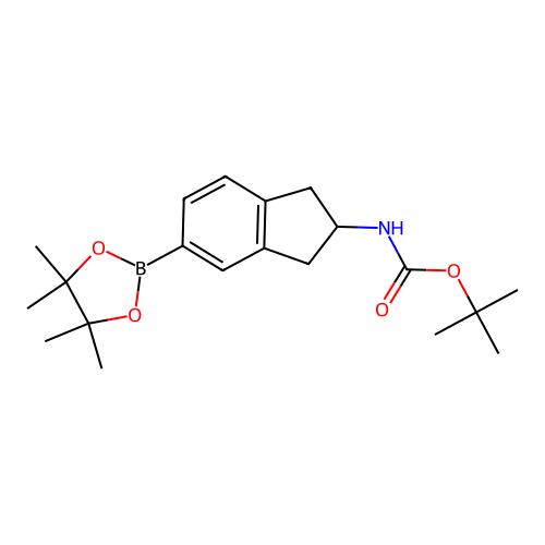 tert-butyl N-[5-(4,4,5,5-tetramethyl-1,3,2-dioxaborolan-2-yl)-2,3-dihydro-1H-inden-2-yl]carbamate，1338547-17-3，97%，阿拉丁产品图