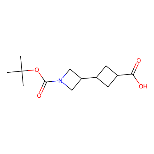 3-(1-tert-butoxycarbonylazetidin-3-yl)cyclobutanecarboxylic acid,1989659-47-3,97%,阿拉丁产品图