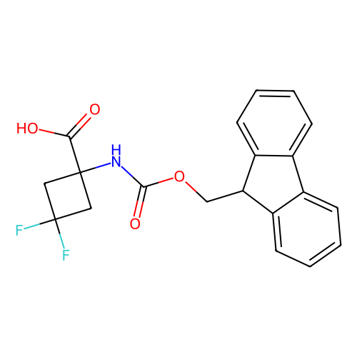 1-(9H-fluoren-9-ylmethoxycarbonylamino)-3,3-difluoro-cyclobutanecarboxylic acid,1936532-04-5,97%,阿拉丁产品图