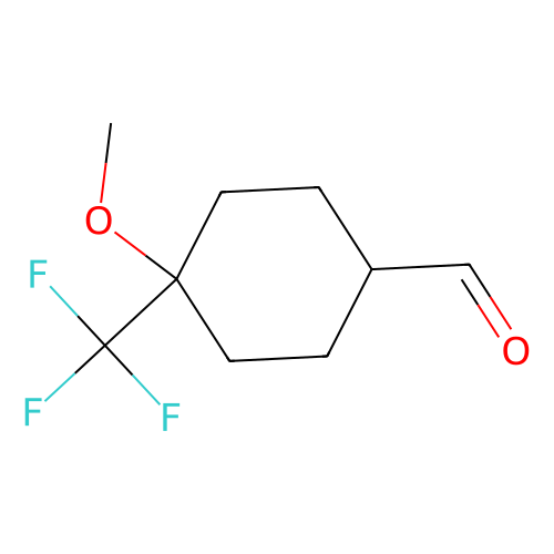 4-methoxy-4-(trifluoromethyl)cyclohexane-1-carbaldehyde,1637310-72-5,97%,阿拉丁产品图