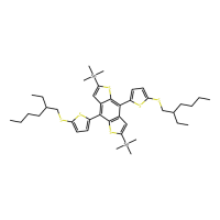 1,1'-[4,8-双[5-[（2-乙基己基）硫代] -2-噻吩基]苯并[1,2-b：4,5-b']二噻吩-2,6-二基] 双[1,1,1-三甲基斯坦纳]，1613389-30-2，≥98%(NMR)，阿拉丁