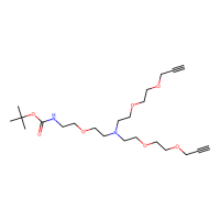 N-(Boc-PEG1)-N-双(PEG2-炔丙基)，2100306-63-4，≥98%，阿拉丁
