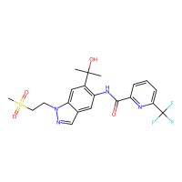 N-[6-(1-hydroxy-1-methyl-ethyl)-1-(2-methylsulfonylethyl)indazol-5-yl]-6-(trifluoromethyl)pyridine-2-carboxamide，2751749-06-9，97%，阿拉丁