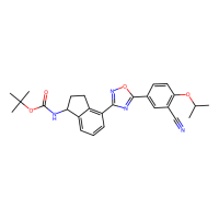 tert-butyl N-[(1S)-4-[5-(3-cyano-4-isopropoxy-phenyl)-1,2,4-oxadiazol-3-yl]indan-1-yl]carbamate，1306763-71-2，97%，阿拉丁