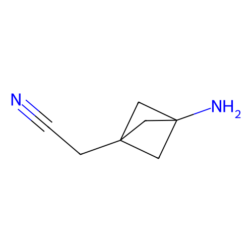2-(3-amino-1-bicyclo[1.1.1]pentanyl)acetonitrile，2304004-71-3，97%，阿拉丁产品图