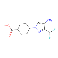 methyl trans-4-[4-amino-3-(difluoromethyl)pyrazol-1-yl]cyclohexanecarboxylate，2434853-23-1，97%，阿拉丁