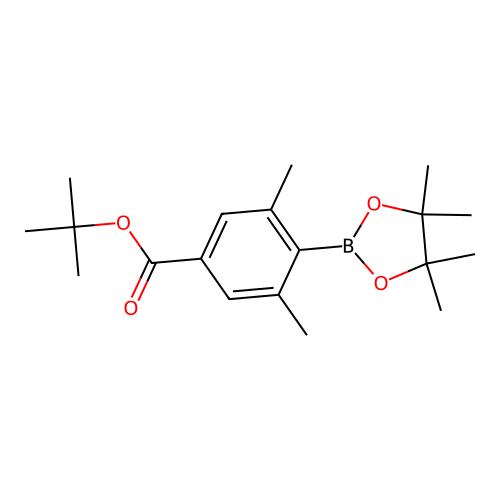 tert-butyl 3,5-dimethyl-4-(4,4,5,5-tetramethyl-1,3,2-dioxaborolan-2-yl)benzoate,1432055-34-9,97%,阿拉丁产品图