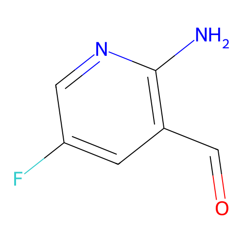 2-氨基-5-氟-吡啶-3-甲醛,1188433-88-6,≥97%,阿拉丁产品图