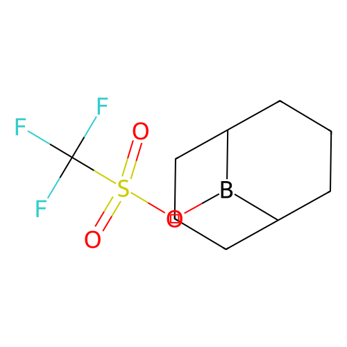 9-硼杂双环[3.3.1]壬基三氟甲磺酸酯，62731-43-5，0.5 M in hexanes，阿拉丁产品图