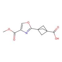 3-(4-methoxycarbonyloxazol-2-yl)bicyclo[1.1.1]pentane-1-carboxylic acid，1980053-58-4，97%，阿拉丁
