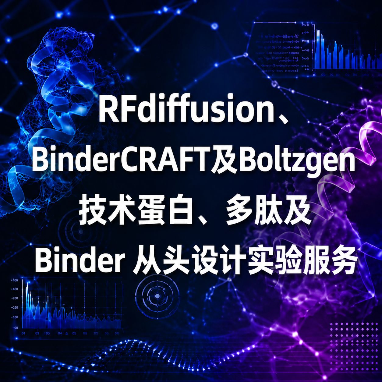 RFdiffusion、BinderCRAFT及Boltzgen技术蛋白、多肽及 Binder 从头设计实验服务