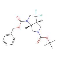 O1-benzyl O5-tert-butyl cis-3,3-difluoro-3a,4,6,6a-tetrahydro-2H-pyrrolo[3,4-b]pyrrole-1,5-dicarboxylate，2597334-03-5，97%，阿拉丁