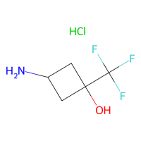 反式-3-氨基-1-(三氟甲基)环丁-1-醇盐酸盐，1408075-16-0，97%，阿拉丁