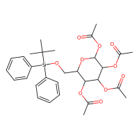 [(2R,3R,4S,5R)-4,5,6-triacetoxy-2-[[tert-butyl(diphenyl)silyl]oxymethyl]tetrahydropyran-3-yl] acetate，224778-57-8，97%，阿拉丁