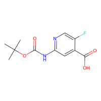 2-(tert-butoxycarbonylamino)-5-fluoro-pyridine-4-carboxylic acid，2265917-10-8，97%，阿拉丁