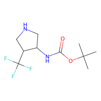 tert-butyl N-[(3R,4S)-4-(trifluoromethyl)pyrrolidin-3-yl]carbamate，1932145-07-7，97%，阿拉丁