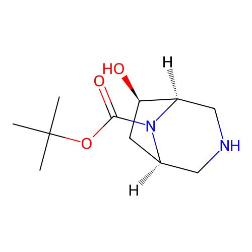 tert-butyl (1R,5R,6R)-6-hydroxy-3,8-diazabicyclo[3.2.1]octane-8-carboxylate，2306247-85-6，97%，阿拉丁产品图