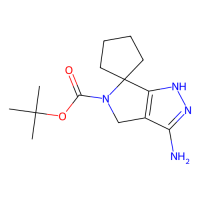 tert-butyl 3-aminospiro[1,4-dihydropyrrolo[3,4-c]pyrazole-6,1'-cyclopentane]-5-carboxylate，2228971-72-8，97%，阿拉丁