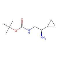 tert-butyl N-[(2R)-2-amino-2-cyclopropyl-ethyl]carbamate，1269939-94-7，97%，阿拉丁
