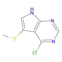 4-chloro-5-(methylsulfanyl)-7H-pyrrolo[2,3-d]pyrimidine，144927-56-0，97%，阿拉丁