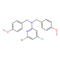 6-bromo-4-chloro-N,N-bis[(4-methoxyphenyl)methyl]pyridin-2-amine，2803280-84-2，97%，阿拉丁