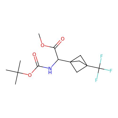 methyl 2-(tert-butoxycarbonylamino)-2-[3-(trifluoromethyl)-1-bicyclo[1.1.1]pentanyl]acetate，2940938-72-5，97%，阿拉丁产品图