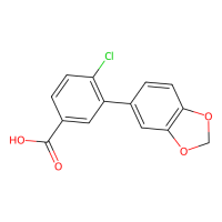 4-氯-3-(3,4-亚甲基二氧苯基)苯甲酸,1181596-03-1,97%,阿拉丁