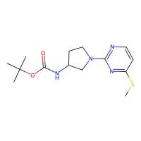 tert-butyl N-[1-(4-methylsulfanylpyrimidin-2-yl)pyrrolidin-3-yl]carbamate，2955551-10-5，97%，阿拉丁