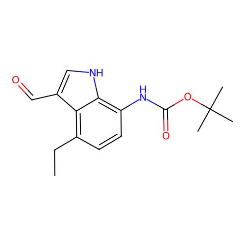 tert-butyl N-(4-ethyl-3-formyl-1H-indol-7-yl)carbamate,2940957-51-5,97%,阿拉丁产品图