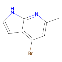 4-bromo-6-methyl-1H-pyrrolo[2,3-b]pyridine，1000340-58-8，97%，阿拉丁