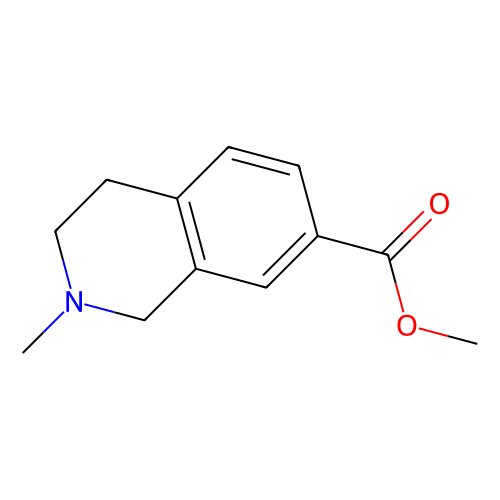 methyl 2-methyl-1,2,3,4-tetrahydroisoquinoline-7-carboxylate，1038549-50-6，97%，阿拉丁产品图