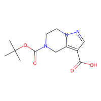 5-tert-butoxycarbonyl-6,7-dihydro-4H-pyrazolo[1,5-a]pyrazine-3-carboxylic acid，1280214-48-3，97%，阿拉丁