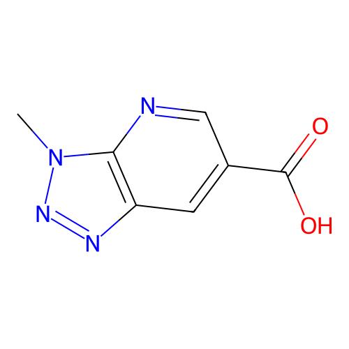 3-methyl-3H-[1,2,3]triazolo[4,5-b]pyridine-6-carboxylic acid，1256643-58-9，97%，阿拉丁产品图