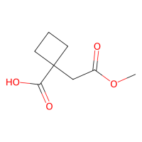 1-(2-methoxy-2-oxo-ethyl)cyclobutanecarboxylic acid，1780320-69-5，97%，阿拉丁