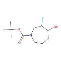 tert-butyl 3-fluoro-4-hydroxy-azepane-1-carboxylate,1209780-39-1,97%,阿拉丁