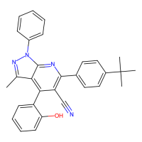 6-(4-tert-Butylphenyl)-4-(2-hydroxyphenyl)-3-methyl-1-phenyl-1H-pyrazolo[3,4-b]pyridine-5-carbonitrile，Moligand™，阿拉丁