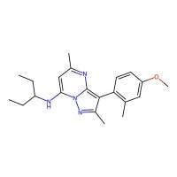 3-(4-methoxy-2-methylphenyl)-2,5-dimethyl-N-pentan-3-ylpyrazolo[1,5-a]pyrimidin-7-amine，202579-74-6，阿拉丁