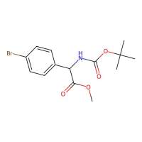 2-(4-溴苯基)-2-叔丁氧羰基氨基乙酸甲酯,709665-73-6,≥95%,阿拉丁