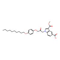 1-[3-(4-decoxyphenoxy)-2-oxopropyl]-3-methoxycarbonylindole-5-carboxylic acid，Moligand™，阿拉丁
